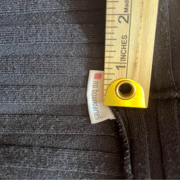 No Boundaries Black Zip up Cardigan Lightweight Ribbed Sweater Jacket - Picture 7 of 7
